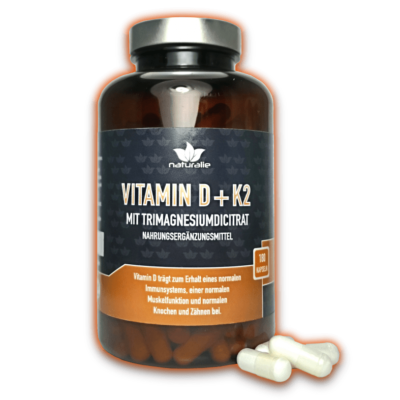 Vitamin D3 Kapseln Mit Vitamin K2 Mk7 All Trans Und Magnesiumcitrat 180 Kapseln