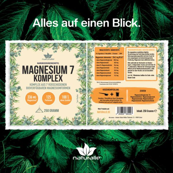magnesiumetikett label