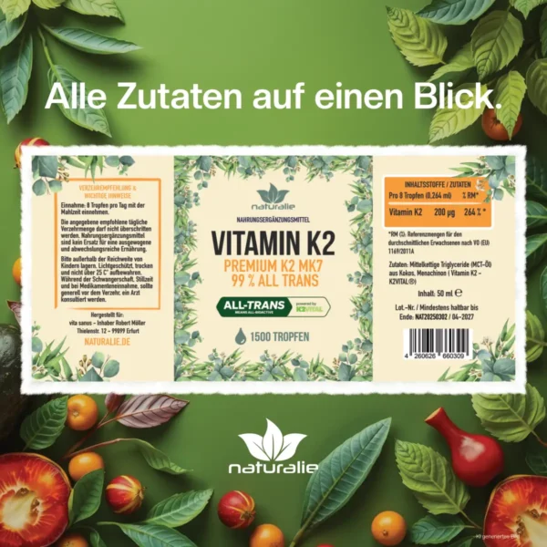 vitamin k2 inhaltsstoffe