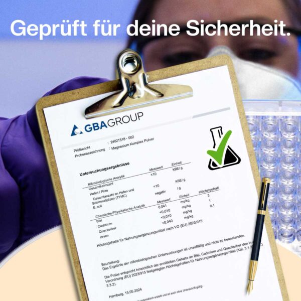 magnesium pulver laboranalyse