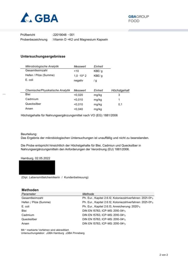 laboranalyse vitamin d kapseln