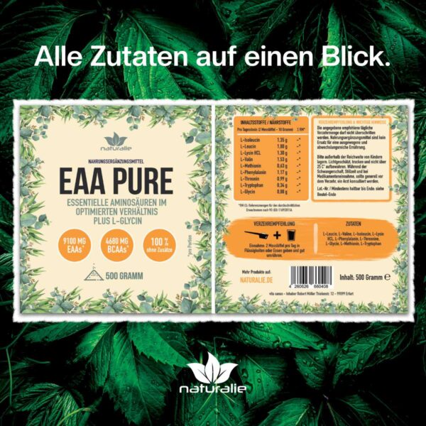 eaa pulver etikett
