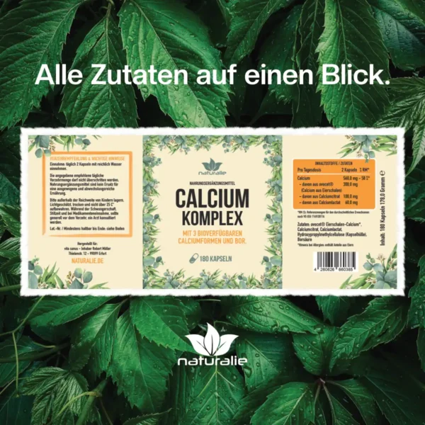 calcium inhaltsstoffe