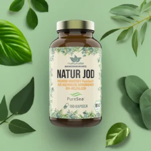 Natur Jod Kapseln | premium Bio Jod aus Kelpalgen | 180 Kapseln